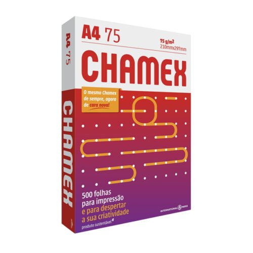 Chamex- Caixa com 10 Pacotes Papel Sulfite A4