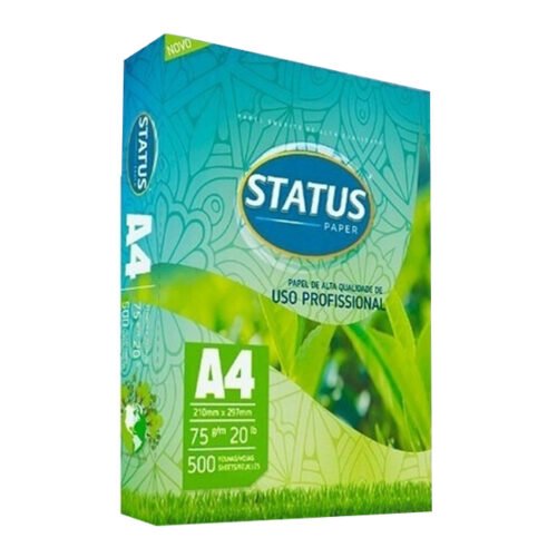 Status Paper- Caixa com 10 Pacotes Papel Sulfite A4